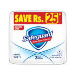 Safeguard soap pure white 1*3 168gm